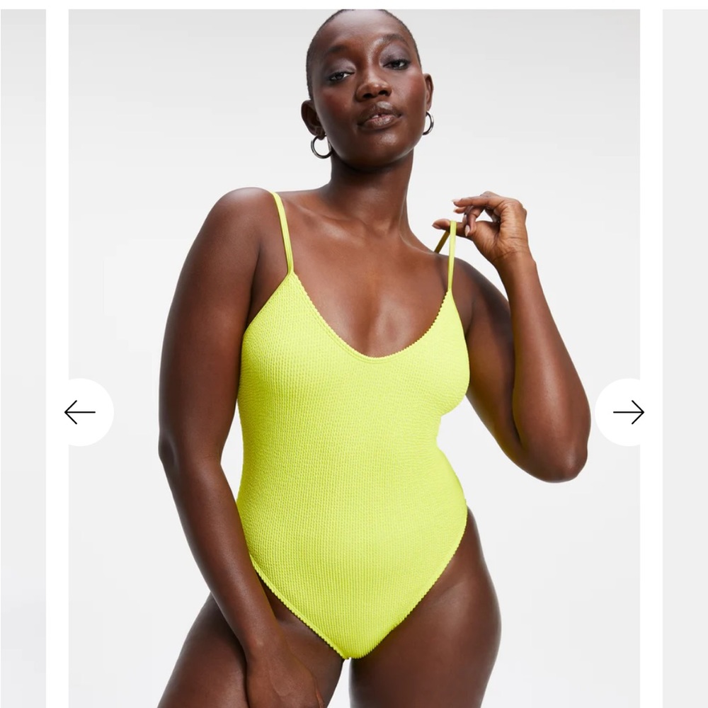 GOOD AMERICAN ALWAYS FITS ONE-PIECE sz 3/4